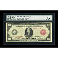 Fr. 898b $10 1914 Red Seal Federal Reserve Note PMG Cho