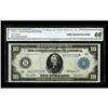 Image 1 : Fr. 907a $10 1914 Federal Reserve Note CGA Gem Uncircul