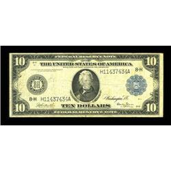 Fr. 933 $10 1914 Federal Reserve Note Fine. An honest a