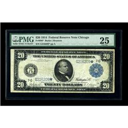 Fr. 990 $20 1914 Federal Reserve Note PMG Very Fine 25.