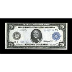 Fr. 1002 $20 1914 Federal Reserve Note Choice About New