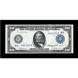 Fr. 1054 $50 1914 Federal Reserve Note Very Fine-Extrem