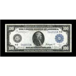 Fr. 1098 $100 1914 Federal Reserve Note Extremely Fine.