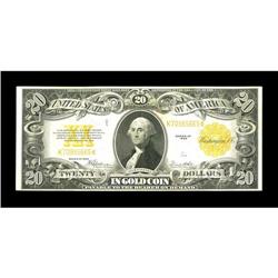 Fr. 1187 $20 1922 Gold Certificate Very Fine. Even wear