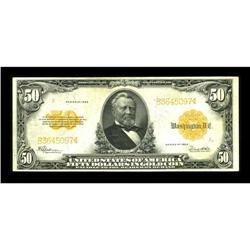 Fr. 1200 $50 1922 Gold Certificate Very Fine. Nice inks
