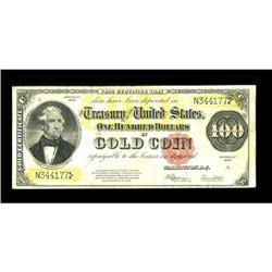 Fr. 1215 $100 1922 Gold Certificate Very Fine. A bit so