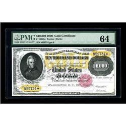 Fr. 1225 $10000 1900 Gold Certificate PMG Choice Uncirc