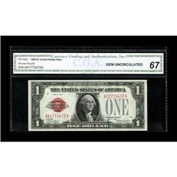 Fr. 1500 $1 1928 Legal Tender Note. CGA Gem Uncirculate
