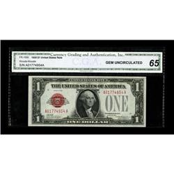 Fr. 1500 $1 1928 Legal Tender Note. CGA Gem Uncirculate
