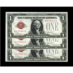 Fr. 1500 $1 1928 Legal Tender Notes. Three Consecutive