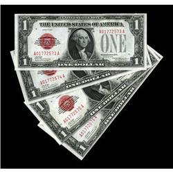 Four Consecutive Fr. 1500 $1 1928 Legal Tender Notes. C