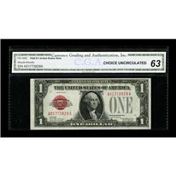 Fr. 1500 $1 1928 Legal Tender Note. CGA Choice Uncircul