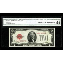 Fr. 1501* $2 1928 Legal Tender Note. CGA Choice Uncircu