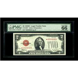 Fr. 1505* $2 1928D Mule Legal Tender Note. PMG Gem Unci