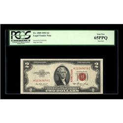 Fr. 1509 $2 1953 Specimen Legal Tender Note. PCGS Gem N