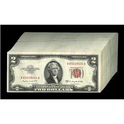 Fr. 1511 $2 1953B Legal Tender Notes. 94 Examples Crisp
