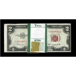 Fr. 1511* $2 1953B Legal Tender Notes. 100 Consecutive