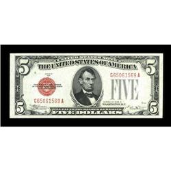 Fr. 1529 $5 1928D Legal Tender Note. Gem Crisp Uncircul