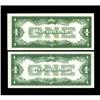 Image 2 : Fr. 1601 $1 1928A Silver Certificates. Two Examples. Ge