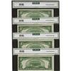 Image 2 : Fr. 1651 $5 1934A Silver Certificates. Four Consecutive 