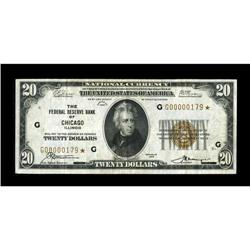 Fr. 1870-G* $20 1929 Federal Reserve Bank Note. Very Fi