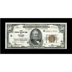 Fr. 1880-G $50 1929 Federal Reserve Bank Note. Choice C