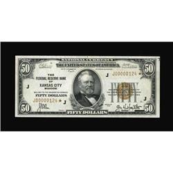 Fr. 1880-J* $50 1929 Federal Reserve Bank Note. Extreme