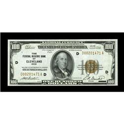 Fr. 1890-D $100 1929 Federal Reserve Bank Note. Very Ch