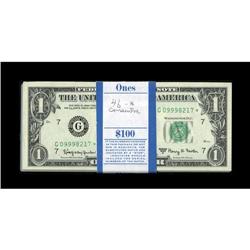 Fr. 1901-G* $1 1963A Federal Reserve Notes. Original Pa