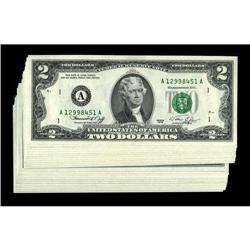 Fr. 1935-A-L Complete District Set $2 1976 Federal Rese