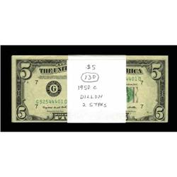 Fr. 1964-G $5 1950C Federal Reserve Notes. Twenty-six E