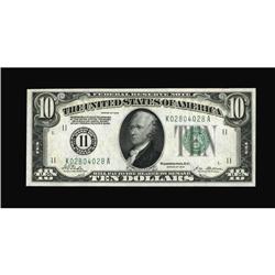 Fr. 2000-K $10 1928 Federal Reserve Note. Gem Crisp Unc