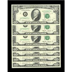 Fr. 2027-A* $10 1985 Federal Reserve Notes. Gem Crisp U