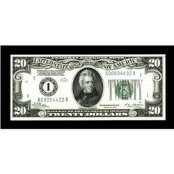 Fr. 2050-A $20 1928 Federal Reserve Note. Very Choice C