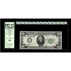 Fr. 2054-C* $20 1934 Mule Federal Reserve Note. PCGS Ve