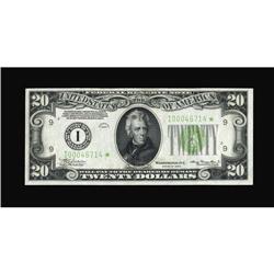 Fr. 2054-I* $20 1934 LGS Fed Reserve Star Note. Ch CU
