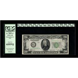 Fr. 2055-G* $20 1934A Mule Federal Reserve Note. PCGS G