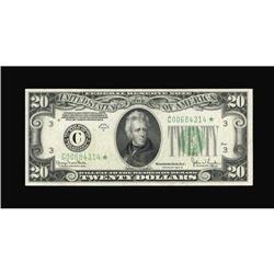 Fr. 2058-C* $20 1934D Federal Reserve Note. Gem Crisp U