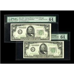 Fr. 2102-G/Fr. 2103 $50 1934/1934A Federal Reserve Note