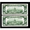 Image 2 : Fr. 2105-H $50 1934C Federal Reserve Notes. Two Consecu