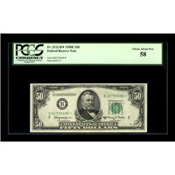 Fr. 2112-B* $50 1950E Federal Reserve Note. PCGS Choice