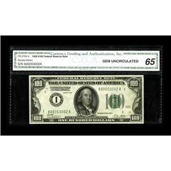 Fr. 2150-A $100 1928 Federal Reserve Note. CGA Gem Unci