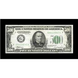 Fr. 2201-G $500 1934 Federal Reserve Note. Extremely Fi