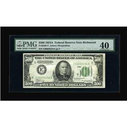Fr. 2202-E $500 1934A Federal Reserve Note. PMG Extreme