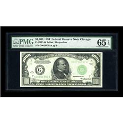 Fr. 2211-G $1000 1934 Federal Reserve Note. PMG Gem Unc