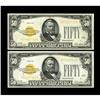 Image 1 : Fr. 2404 $50 1928 Gold Certificates. Two Consecutive Ex