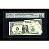 Image 1 : Fr. 1921-A $1 1995 Federal Reserve Note. PMG Choice Unc