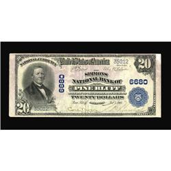 Pine Bluff, AR - $20 1902 Plain Back Fr. 650 The Simmon
