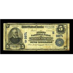 Siloam Springs, AR - $5 1902 Plain Back Fr. 602 The Fir