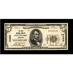 Stuttgart, AR - $5 1929 Ty. 1 The First NB Ch. # 10459A